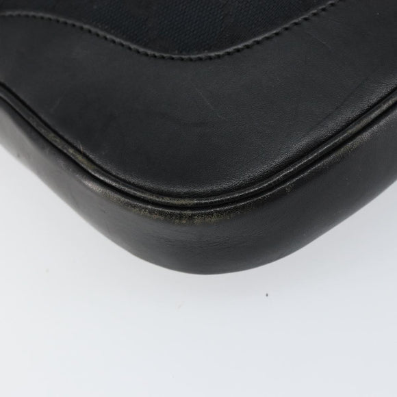 GUCCI GG Canvas Jackie Shoulder Bag Black Silver 001 3306 Auth yk19505