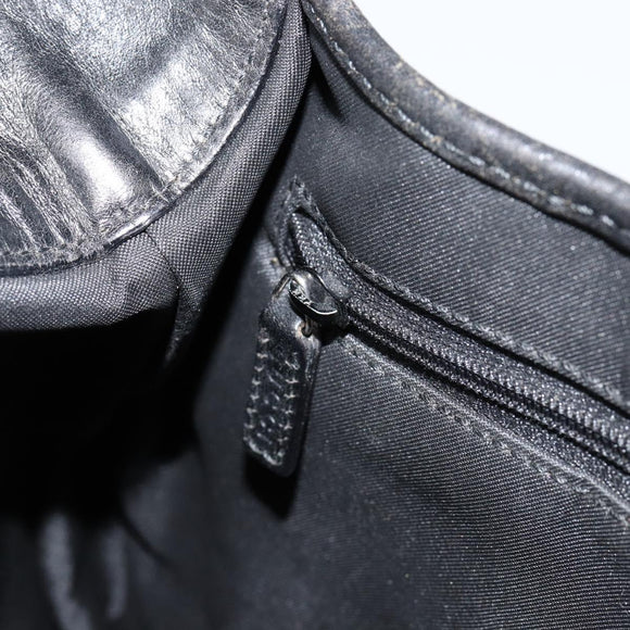 GUCCI GG Canvas Jackie Shoulder Bag Black Silver 001 3306 Auth yk19505