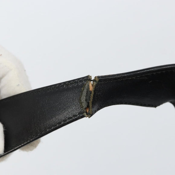 GUCCI GG Canvas Jackie Shoulder Bag Black Silver 001 3306 Auth yk19505