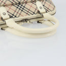 BURBERRY Nova Check Hand Bag Canvas Beige Auth yk19515-7