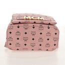 MCM Vicetos Logogram Backpack PVC Leather Pink Gold Auth yk19517A-12