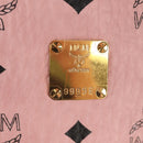 MCM Vicetos Logogram Backpack PVC Leather Pink Gold Auth yk19517A-24