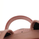 MCM Vicetos Logogram Backpack PVC Leather Pink Gold Auth yk19517A-8
