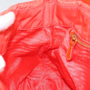 PRADA Shoulder Bag Nylon Orange Gold Auth yk19518-20