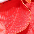 PRADA Shoulder Bag Nylon Orange Gold Auth yk19518-22