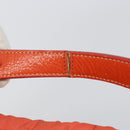 PRADA Shoulder Bag Nylon Orange Gold Auth yk19518-9