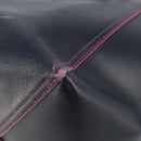 LOEWE Anagram Tote Bag Leather Navy Gold Auth yk19519-15