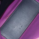 LOEWE Anagram Tote Bag Leather Navy Gold Auth yk19519-10