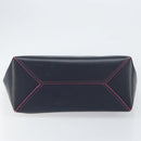 LOEWE Anagram Tote Bag Leather Navy Gold Auth yk19519-5