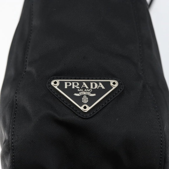 PRADA Shoulder Bag Nylon Black Silver Auth yk19522