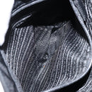 PRADA Shoulder Bag Nylon Black Silver Auth yk19522-22