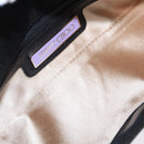 Jimmy Choo Turita Chain Shoulder Bag Satin Black Silver Auth yk19524-11