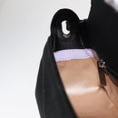 Jimmy Choo Turita Chain Shoulder Bag Satin Black Silver Auth yk19524-19