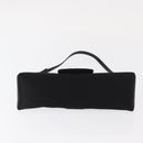 Jimmy Choo Turita Chain Shoulder Bag Satin Black Silver Auth yk19524-5