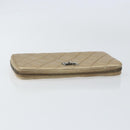 CHANEL 2.55 Matelasse Long Wallet Lamb Skin Gold CC Auth yk19525-5