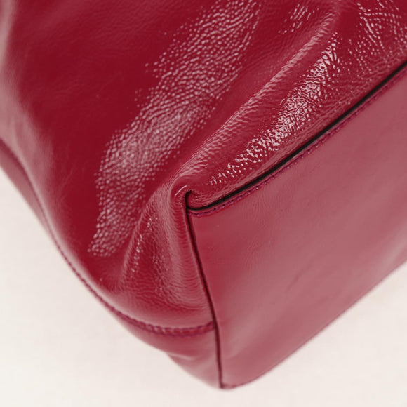 GUCCI Chain Soho Shoulder Bag Patent leather Pink Gold 308982 Auth yk19530V