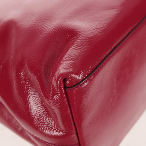 GUCCI Chain Soho Shoulder Bag Patent leather Pink Gold 308982 Auth yk19530V