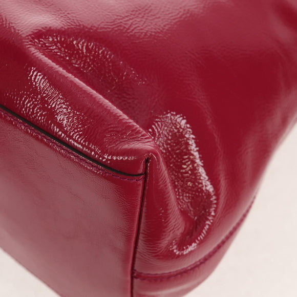 GUCCI Chain Soho Shoulder Bag Patent leather Pink Gold 308982 Auth yk19530V