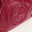 GUCCI Chain Soho Shoulder Bag Patent leather Pink Gold 308982 Auth yk19530V-15