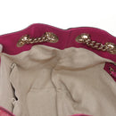 GUCCI Chain Soho Shoulder Bag Patent leather Pink Gold 308982 Auth yk19530V-18