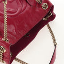 GUCCI Chain Soho Shoulder Bag Patent leather Pink Gold 308982 Auth yk19530V-6