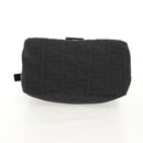 FENDI Zucca Canvas Mamma Baguette Shoulder Bag Black Silver Auth yk19531V-10