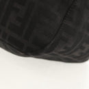 FENDI Zucca Canvas Mamma Baguette Shoulder Bag Black Silver Auth yk19531V-12