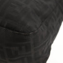 FENDI Zucca Canvas Mamma Baguette Shoulder Bag Black Silver Auth yk19531V-14