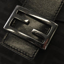 FENDI Zucca Canvas Mamma Baguette Shoulder Bag Black Silver Auth yk19531V-15