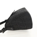 FENDI Zucca Canvas Mamma Baguette Shoulder Bag Black Silver Auth yk19531V-4