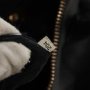 PRADA Hand Bag Leather 2way Black Gold Auth yk19532V-10