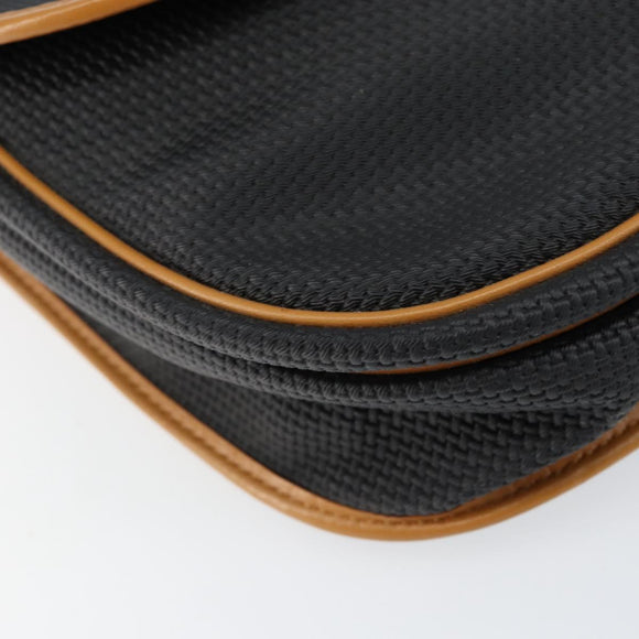 SAINT LAURENT Shoulder Bag Leather Beige Gold Auth yk19534