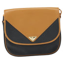 SAINT LAURENT Shoulder Bag Leather Beige Gold Auth yk19534-2