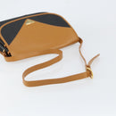 SAINT LAURENT Shoulder Bag Leather Beige Gold Auth yk19534-7