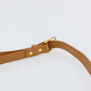 SAINT LAURENT Shoulder Bag Leather Beige Gold Auth yk19534-8