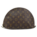 LOUIS VUITTON Monogram Trousse Demi Ronde Cosmetic Pouch M47520 LV Auth yk19536-1