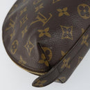 LOUIS VUITTON Monogram Trousse Demi Ronde Cosmetic Pouch M47520 LV Auth yk19536-16