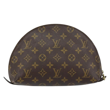 LOUIS VUITTON Monogram Trousse Demi Ronde Cosmetic Pouch M47520 LV Auth yk19536 - 0
