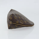 LOUIS VUITTON Monogram Trousse Demi Ronde Cosmetic Pouch M47520 LV Auth yk19536-3