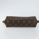 LOUIS VUITTON Monogram Trousse Demi Ronde Cosmetic Pouch M47520 LV Auth yk19536-6