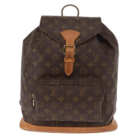 LOUIS VUITTON Monogram Montsouris GM Backpack M51135 LV Auth yk19537