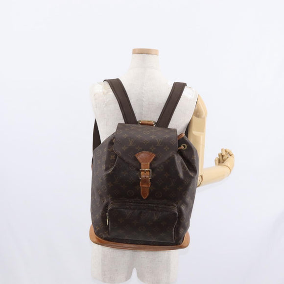 LOUIS VUITTON Monogram Montsouris GM Backpack M51135 LV Auth yk19537