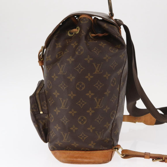LOUIS VUITTON Monogram Montsouris GM Backpack M51135 LV Auth yk19537