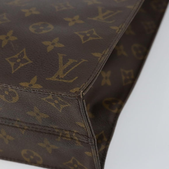 LOUIS VUITTON Monogram Sac Plat Hand Bag M51140 LV Auth yk19538