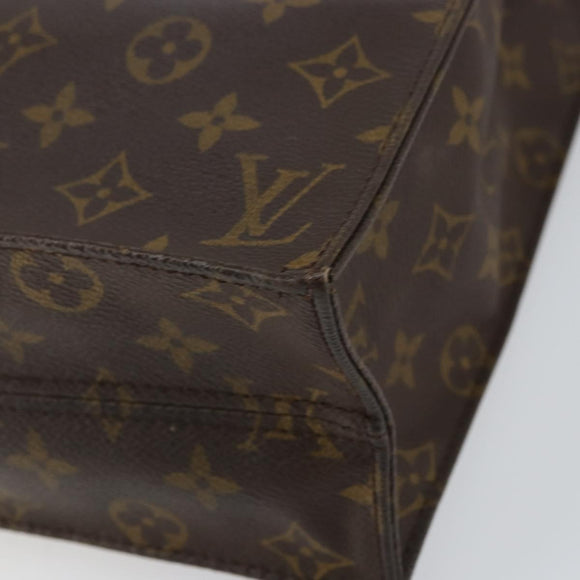 LOUIS VUITTON Monogram Sac Plat Hand Bag M51140 LV Auth yk19538
