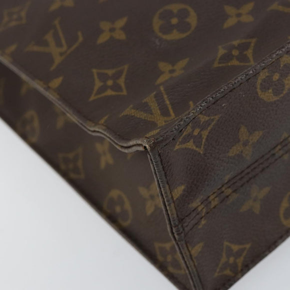 LOUIS VUITTON Monogram Sac Plat Hand Bag M51140 LV Auth yk19538