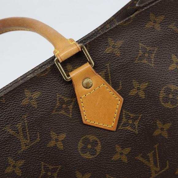 LOUIS VUITTON Monogram Sac Plat Hand Bag M51140 LV Auth yk19538