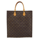 LOUIS VUITTON Monogram Sac Plat Hand Bag M51140 LV Auth yk19538-3