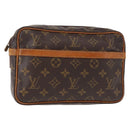 LOUIS VUITTON Monogram Compiegne 23 Clutch Bag M51847 LV Auth yk19540-1