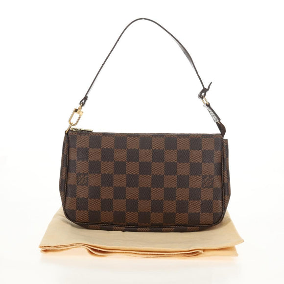 LOUIS VUITTON Damier Ebene Pochette Accessoires Pouch N41206 LV Auth yk19541A
